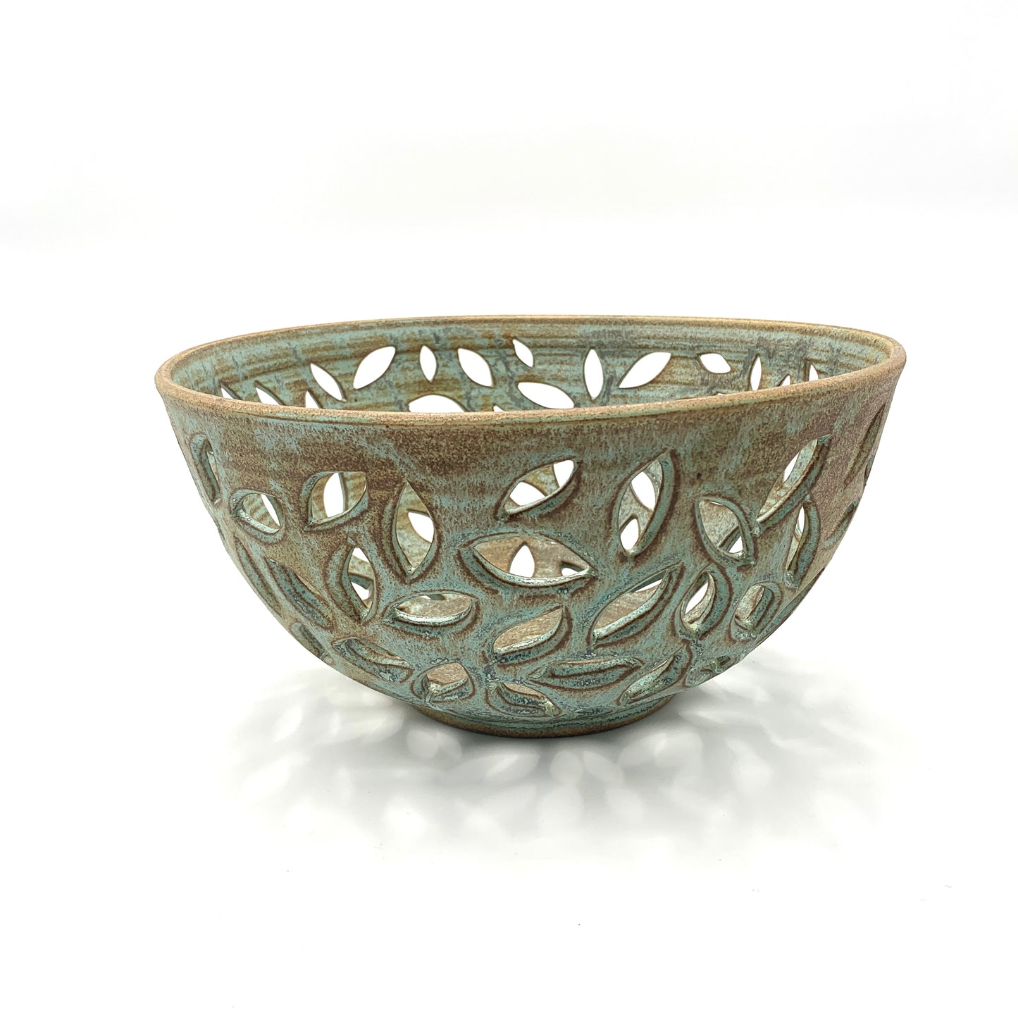 Green Carved Bowl