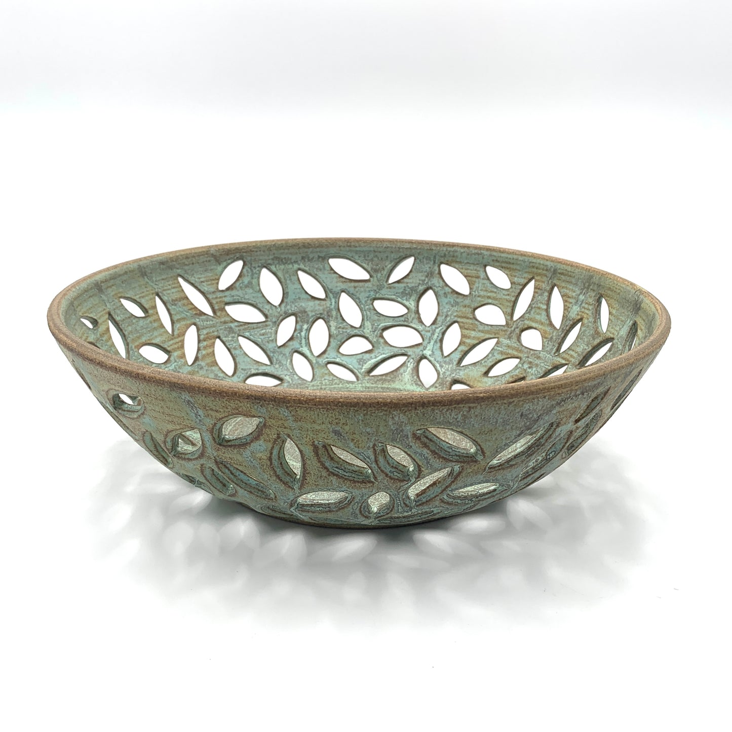 Green Carved Bowl