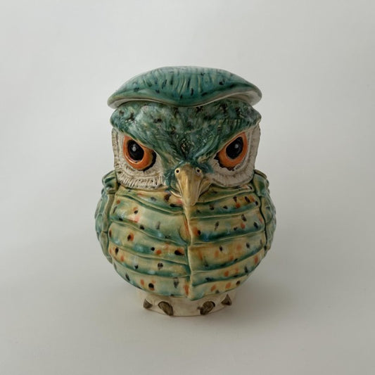 Covered Owl Jar 2