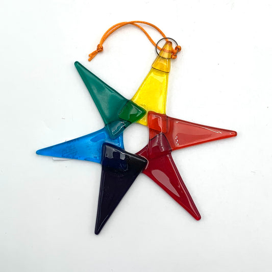 Multi-Coloured Star Ornament