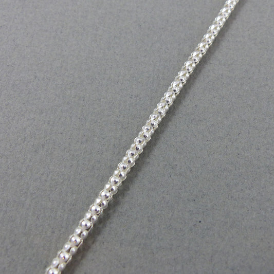 SS Textured Chain, 24" 3mm