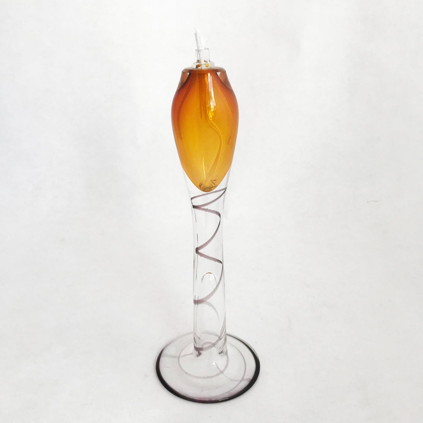 Oil Lamp-Tall, Amber