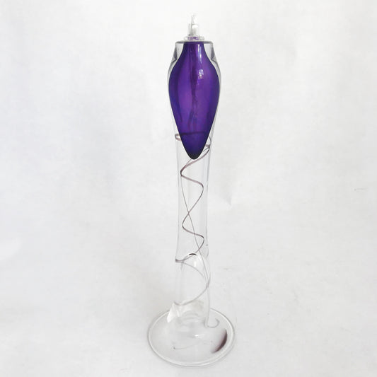 Oil Lamp-Tall, Purple