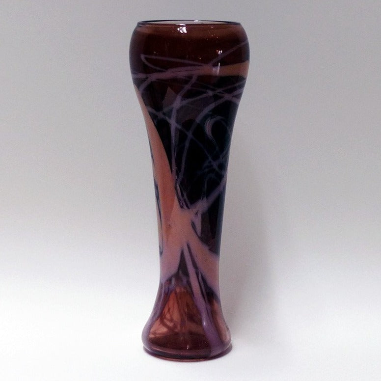 Trail Vase- Tea Brown and Ivory