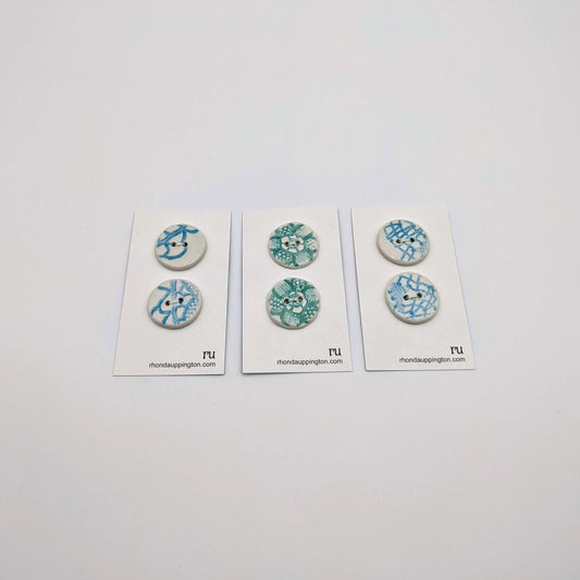 Buttons 2 pk small lace