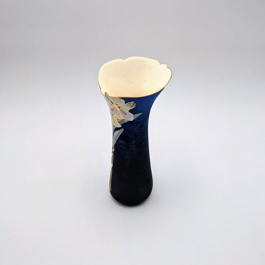 Small Slender Vase Blue Velvet
