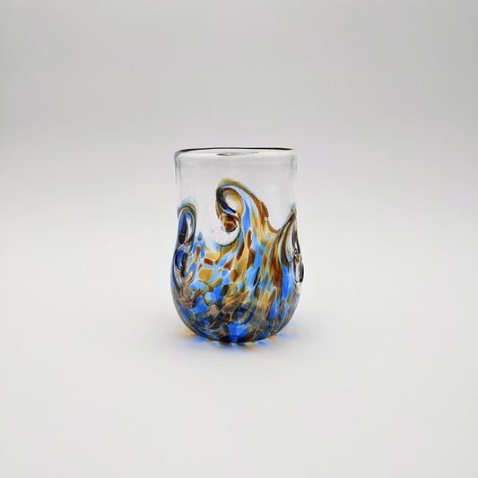 Twisty Cup Blue and Amber