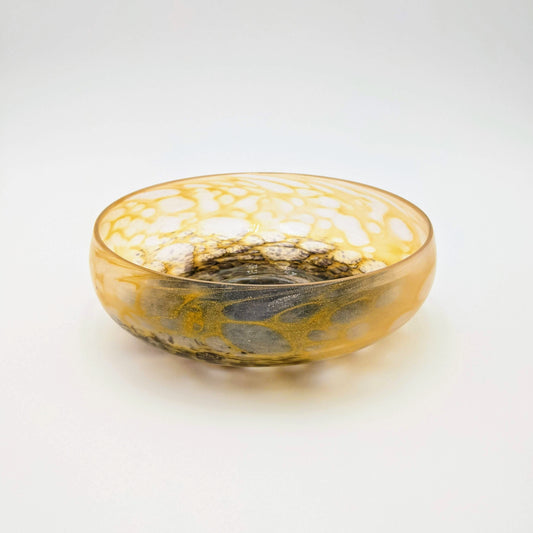 Large Bowl - Yellow Purple and Green