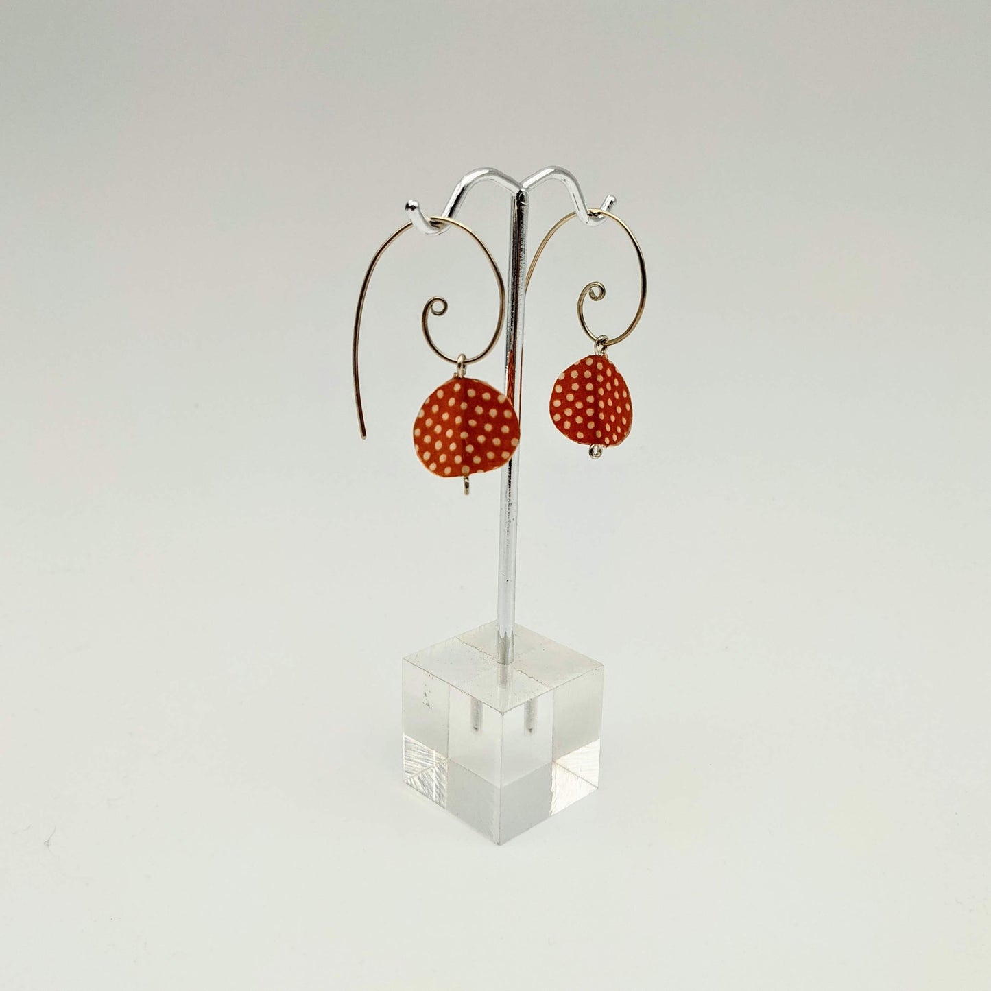 Chiyogami Pod Earrings 2021 Sterling Silver & Japanese Paper