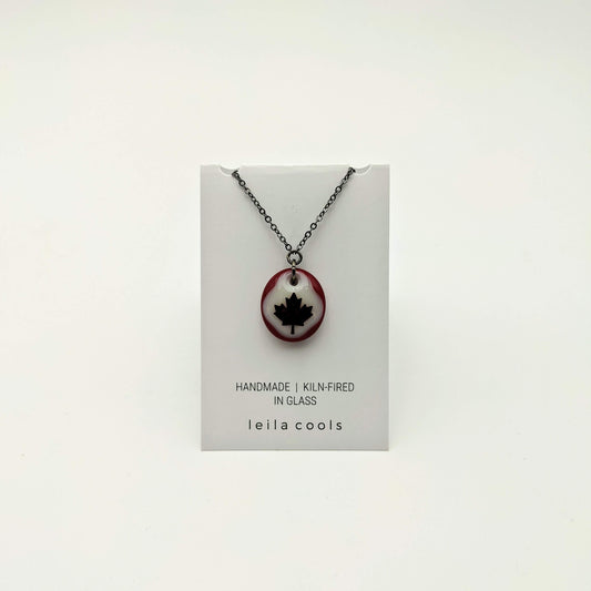 Red Maple Leaf Necklace