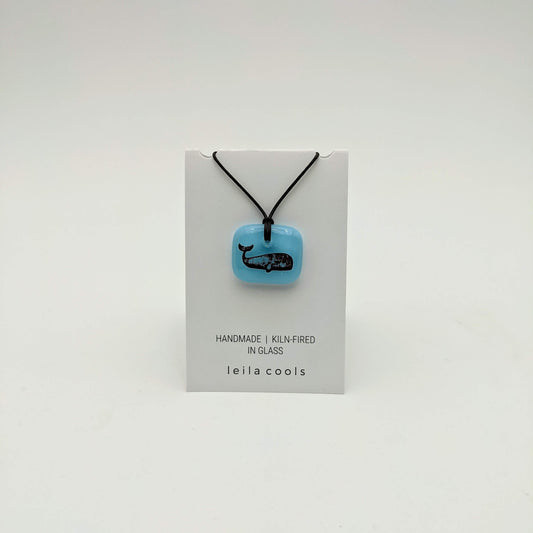 Light Blue Whale Necklace