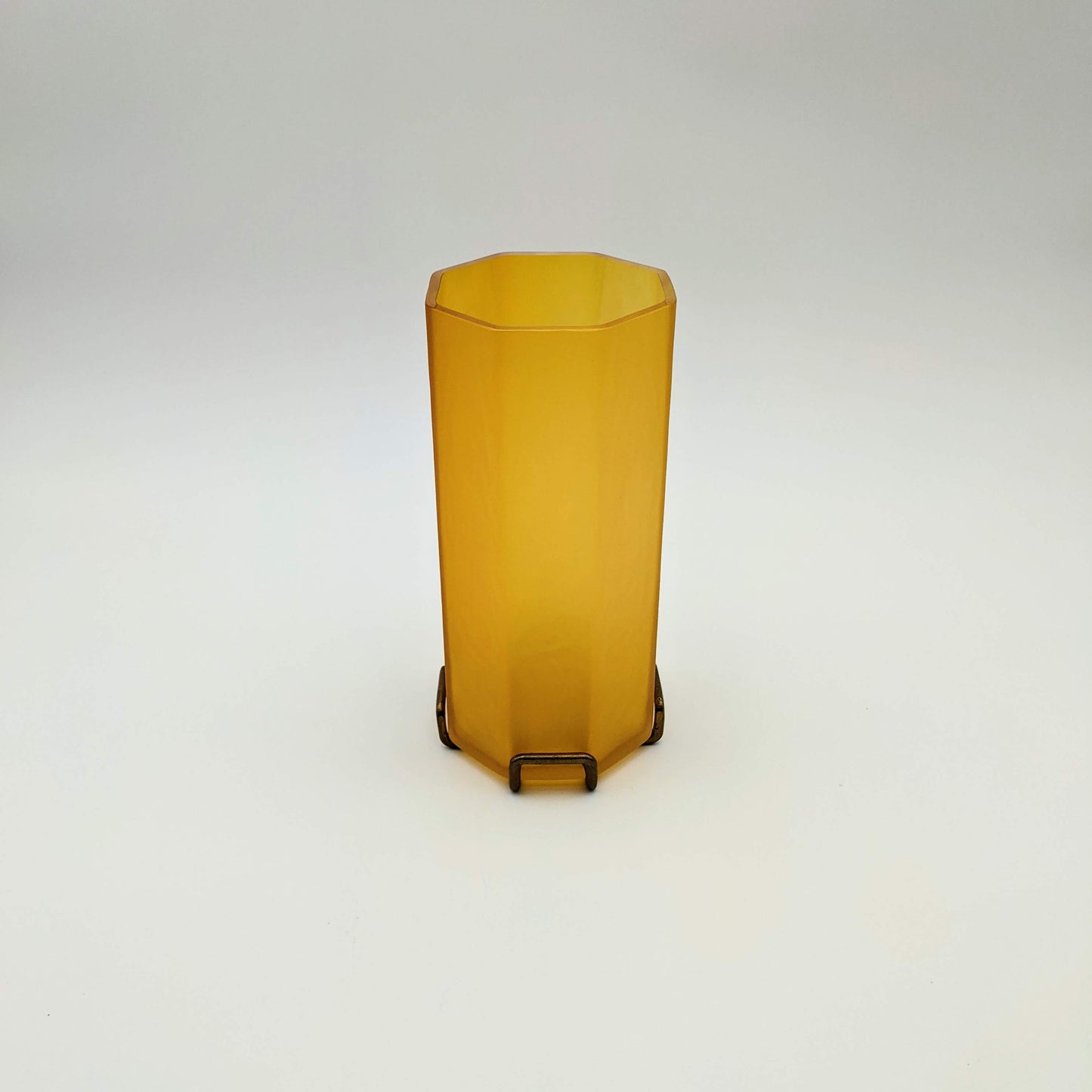 Large Amber/Frost Vase