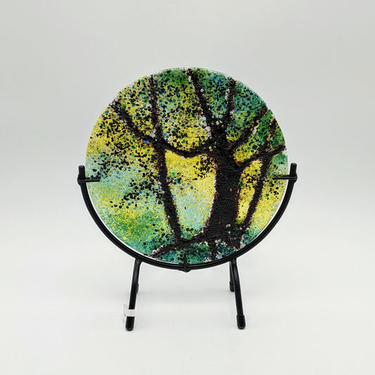 Round w Stand - Green and Yellow Trees