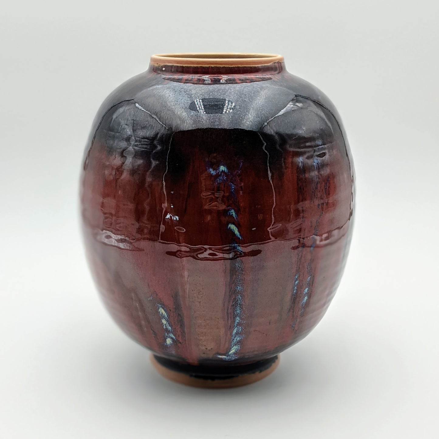 Large Copper Red Vase