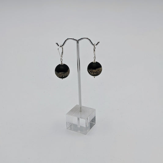16mm Sphere Earrings - Leverback Style