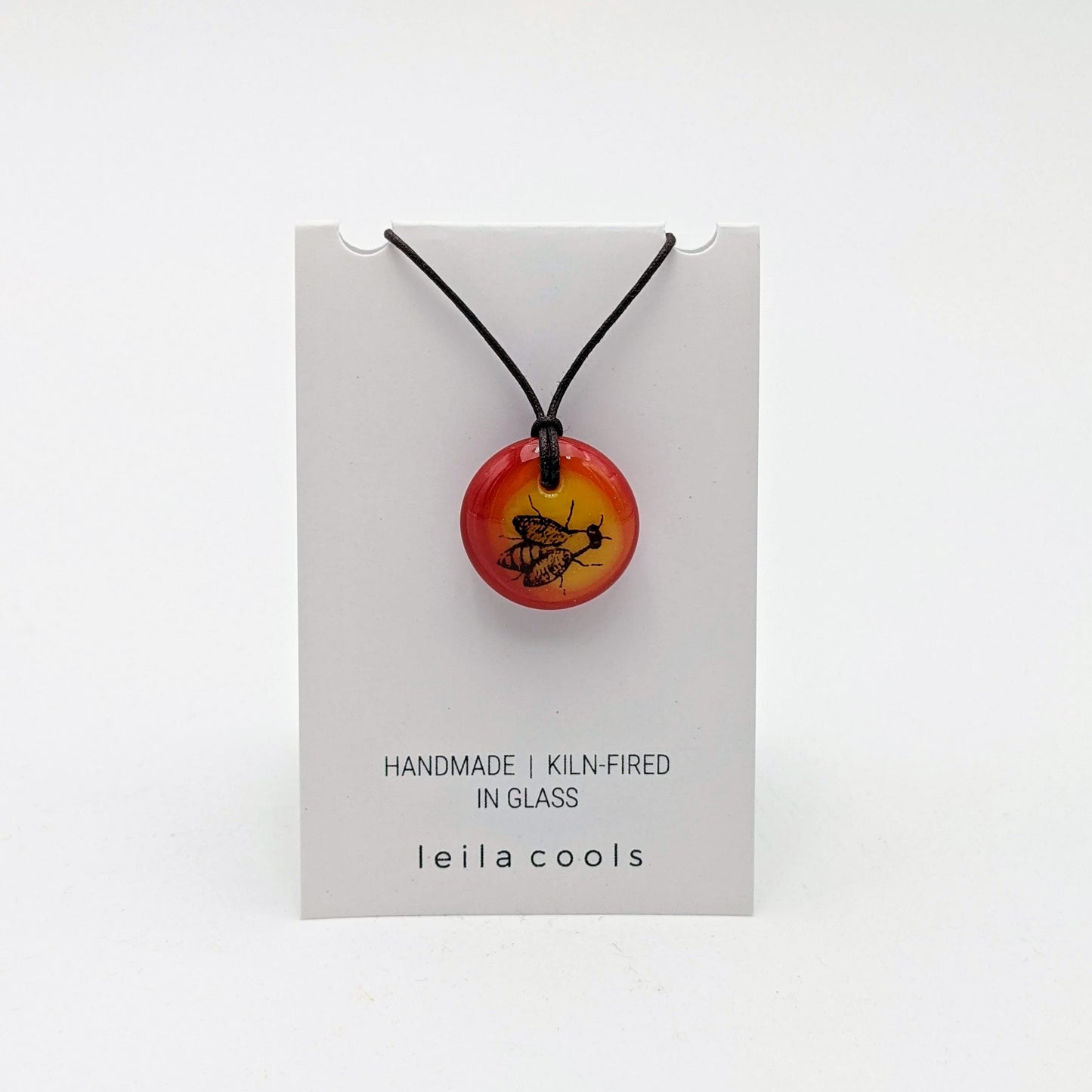 Bee Necklace - Red